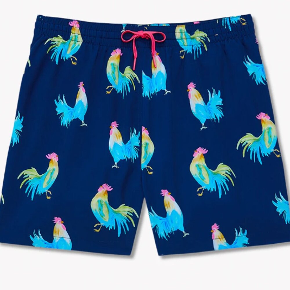 Chubbies Classic Men's Swim Trunk - The Fowl Plays NWT
